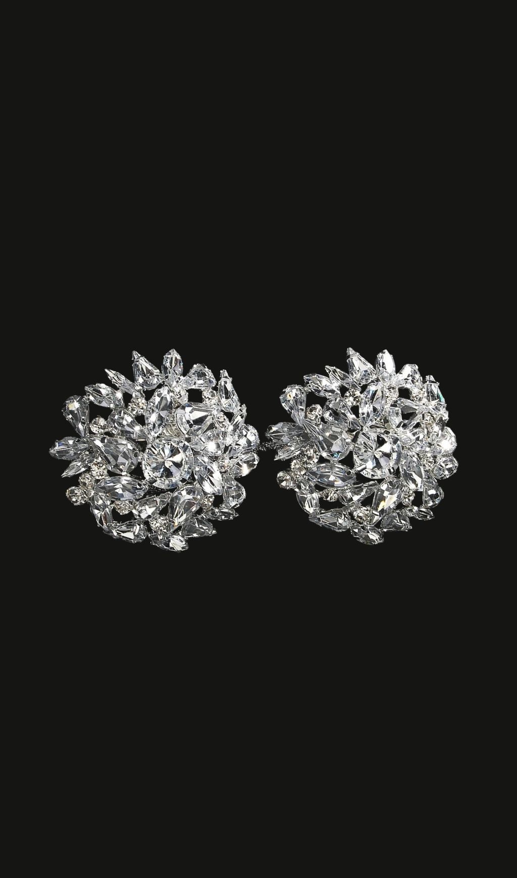 Lysander Circle Rhinestone Earrings