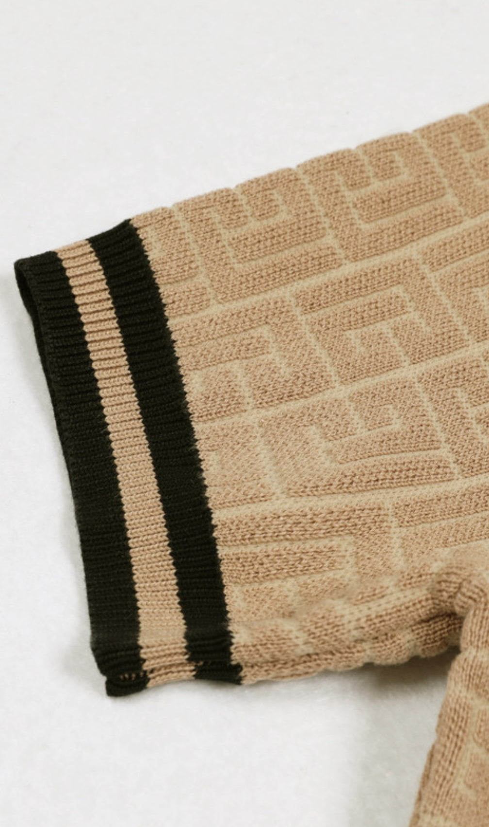 Ehud Khaki Knit Mini Dress