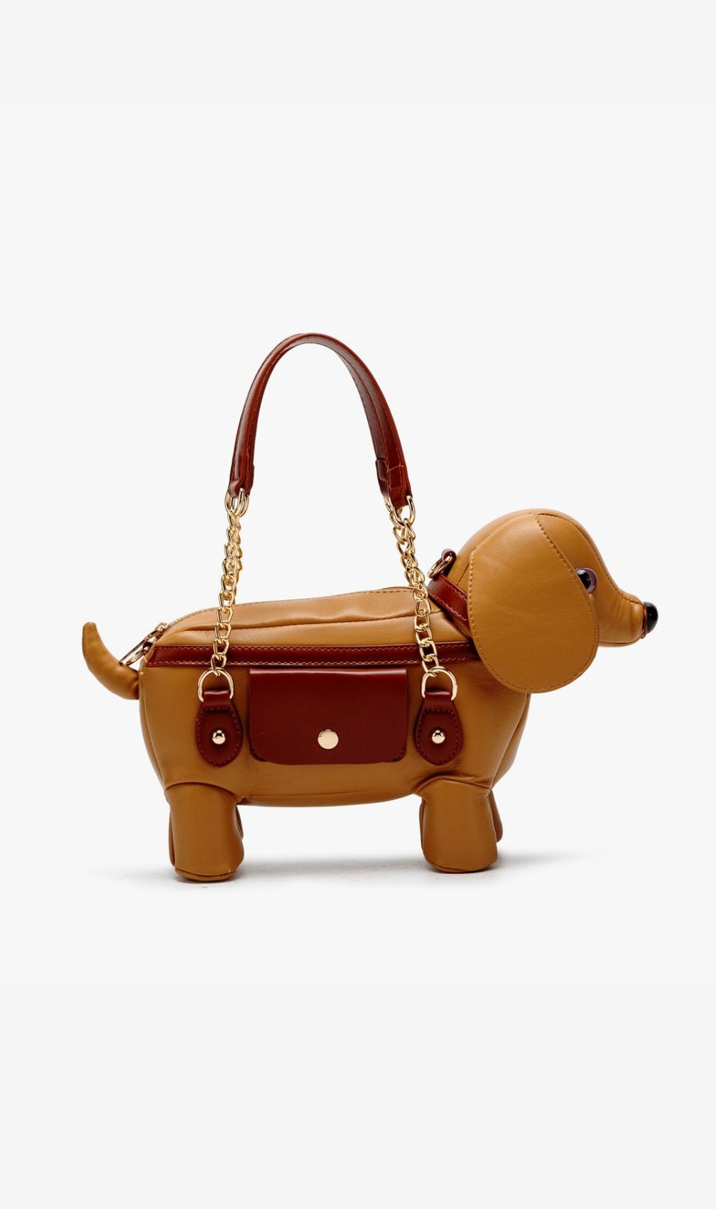 Khari Chic Dachshund Bag - Whimsical Dog-Shaped Crossbody & Handbag