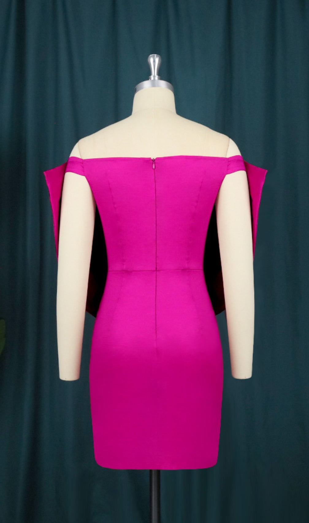 Baara Pink Bow Off Shoulder Mini Dress