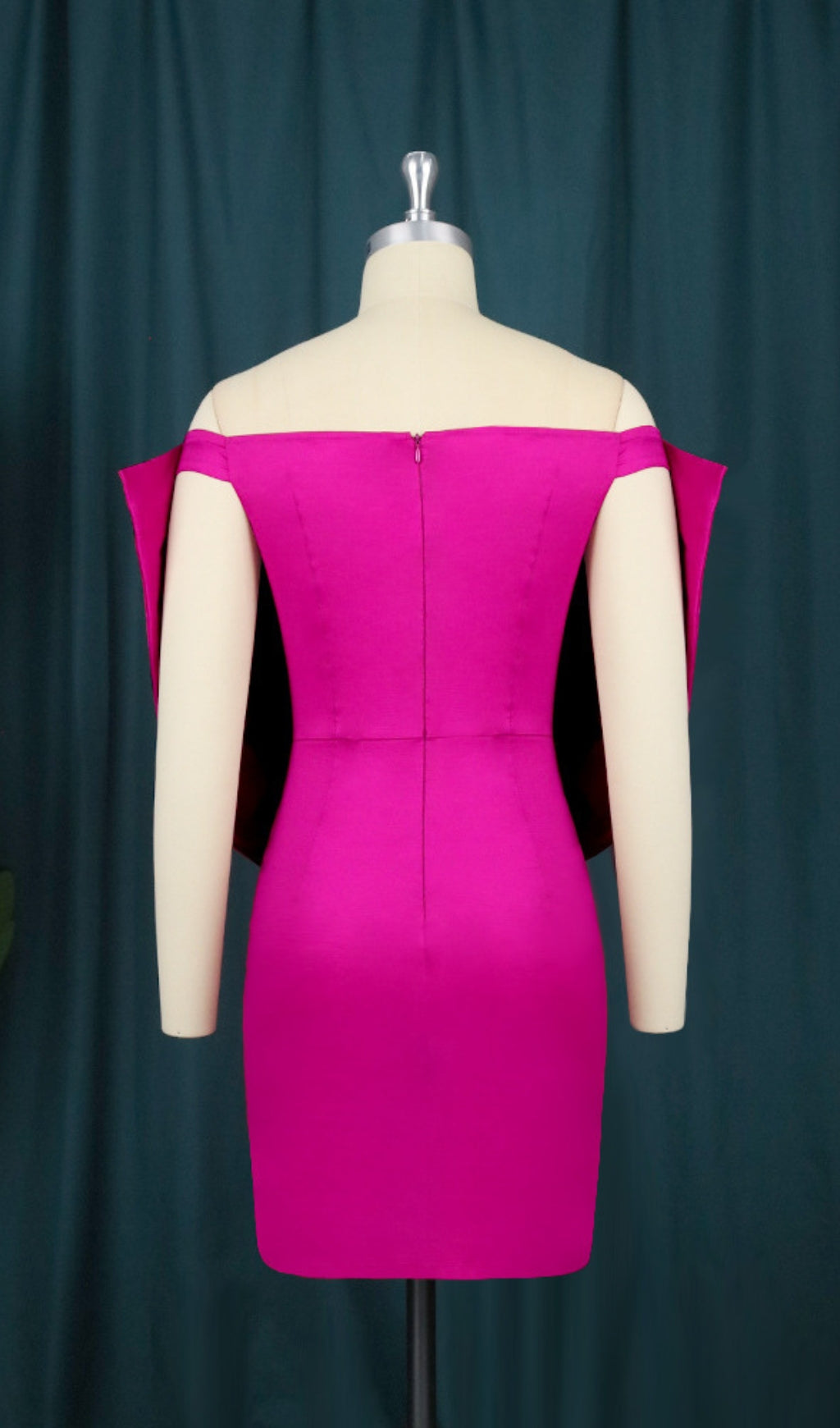 Baara Pink Bow Off Shoulder Mini Dress