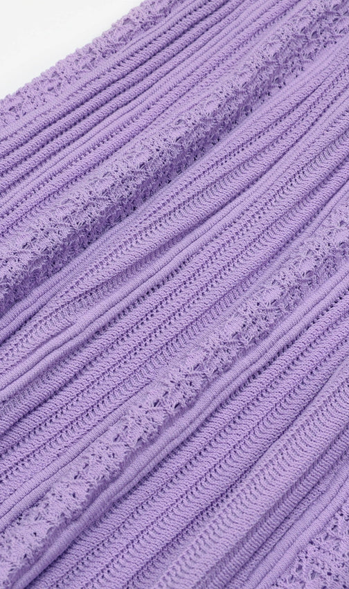 Kinsey Luxe Lavender Knit Cardigan & Midi Dress Set