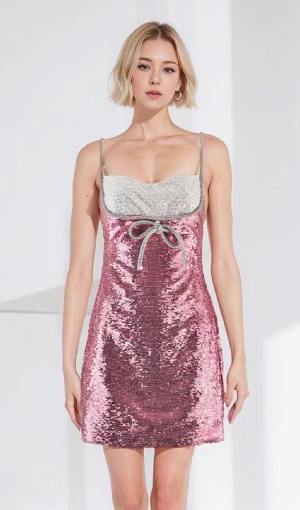 Adella Embellished Sequin Mini Dress
