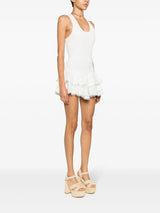 WHITE VIRKA BRODERIE ANGLAISE MINI DRESS