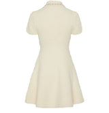 CREAM SOFT KNIT MINI DRESS