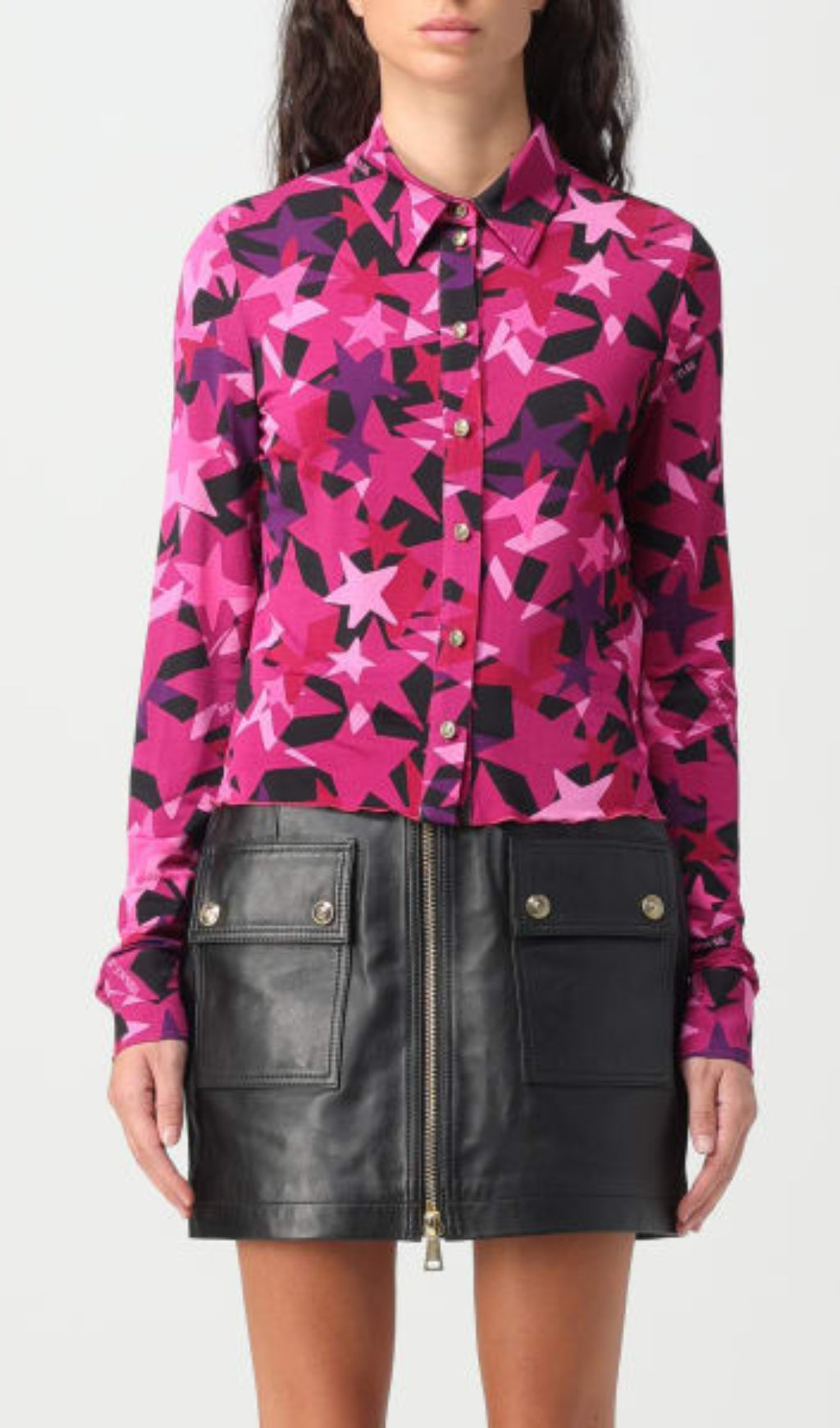 Star-Print Long Sleeve Shirt