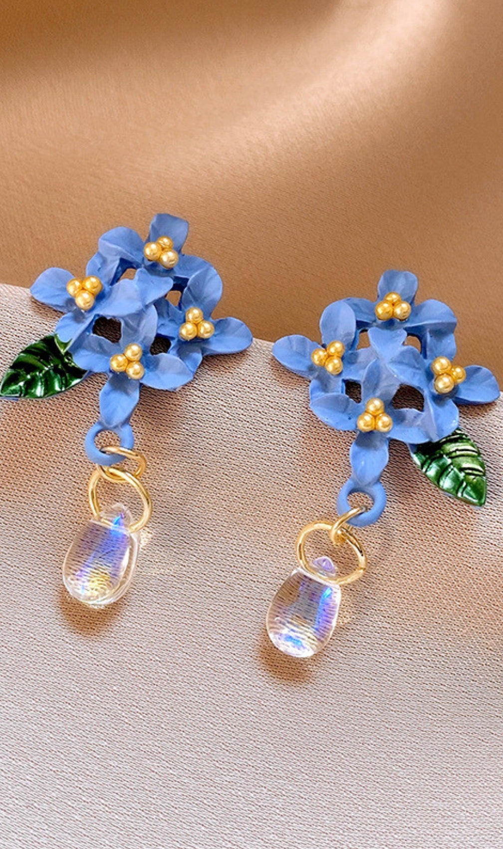 Dulcinea Blue Flower Earrings