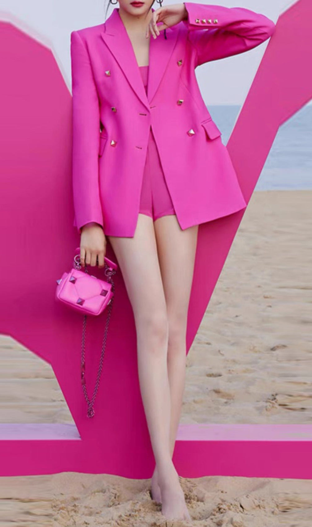 Aenor Pink Blazer Set