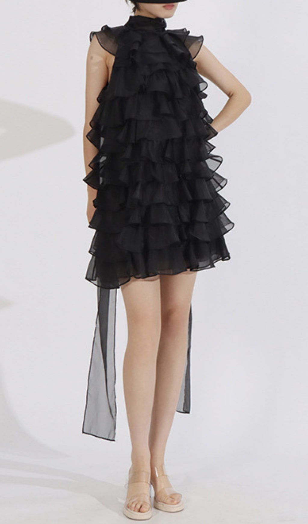 Duyen Sleeveless Ruffle Mini Dress