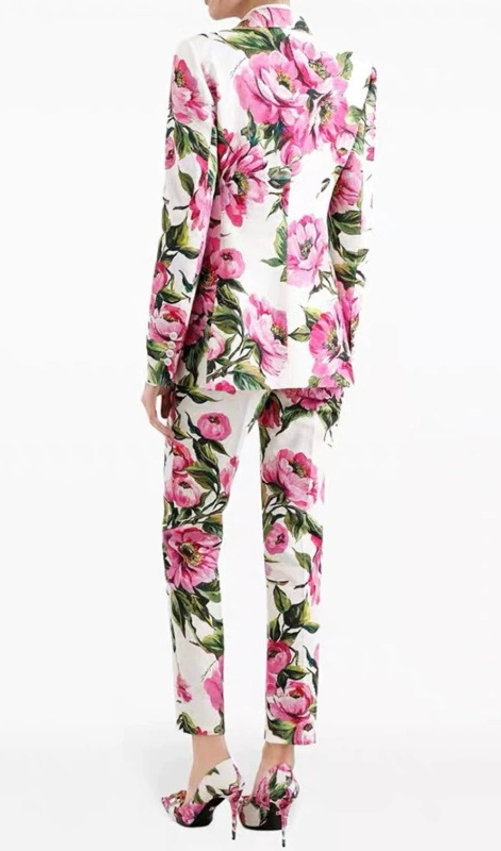 Gonzalo Flower Printed Blazer & Pants Set