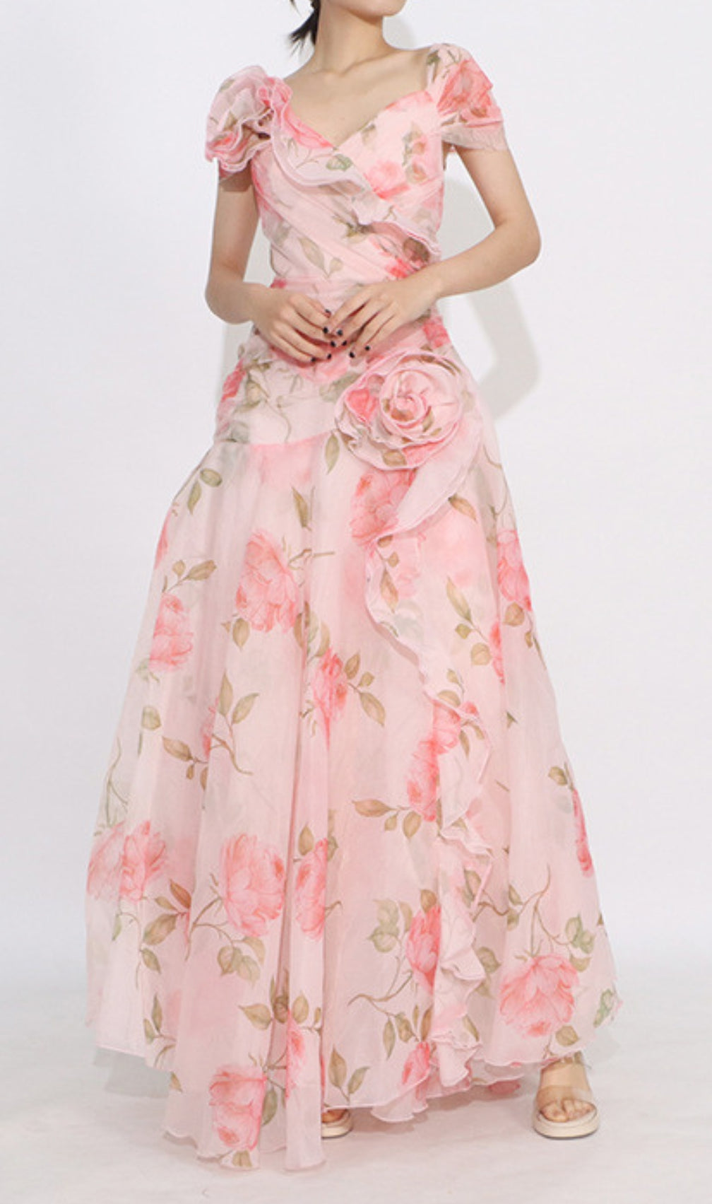 Dyllis Floral Printed Maxi Dress