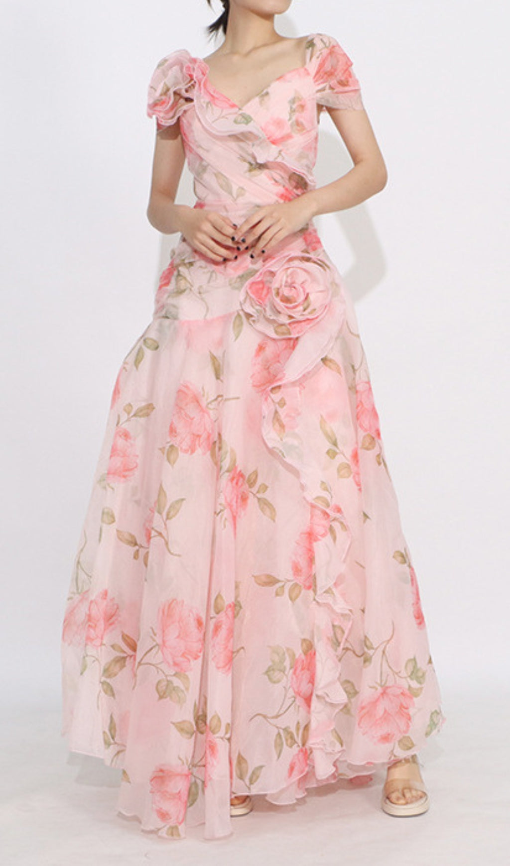 Dyllis Floral Printed Maxi Dress