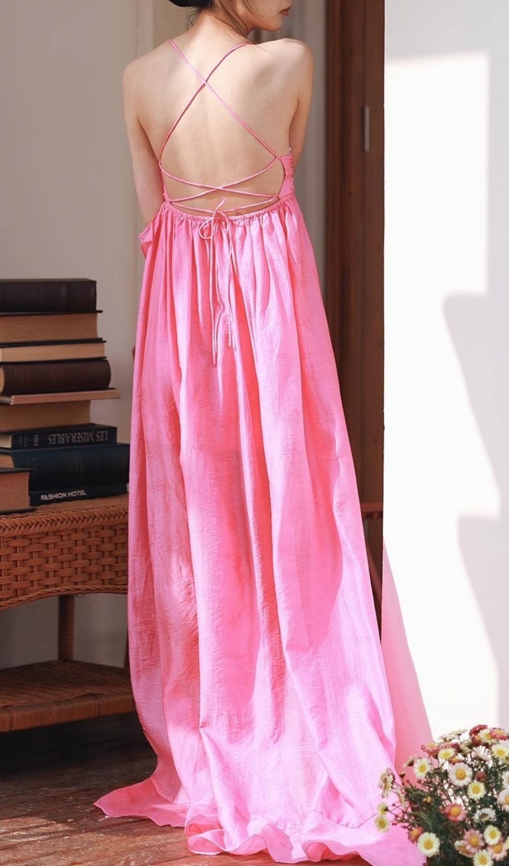 Keyah Dazzling Pink Sequin Maxi Dress | Strappy & Elegant Gala Gown