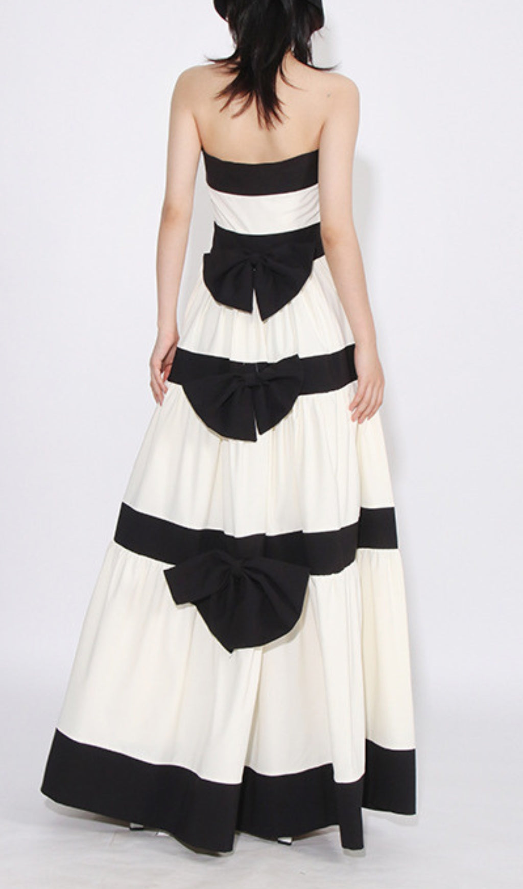 Archana Strapless Bow Maxi Dress