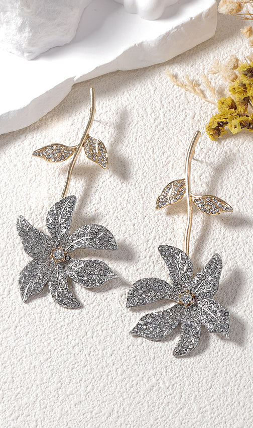 Dazzling Josephe Bloom Statement Earrings for Women