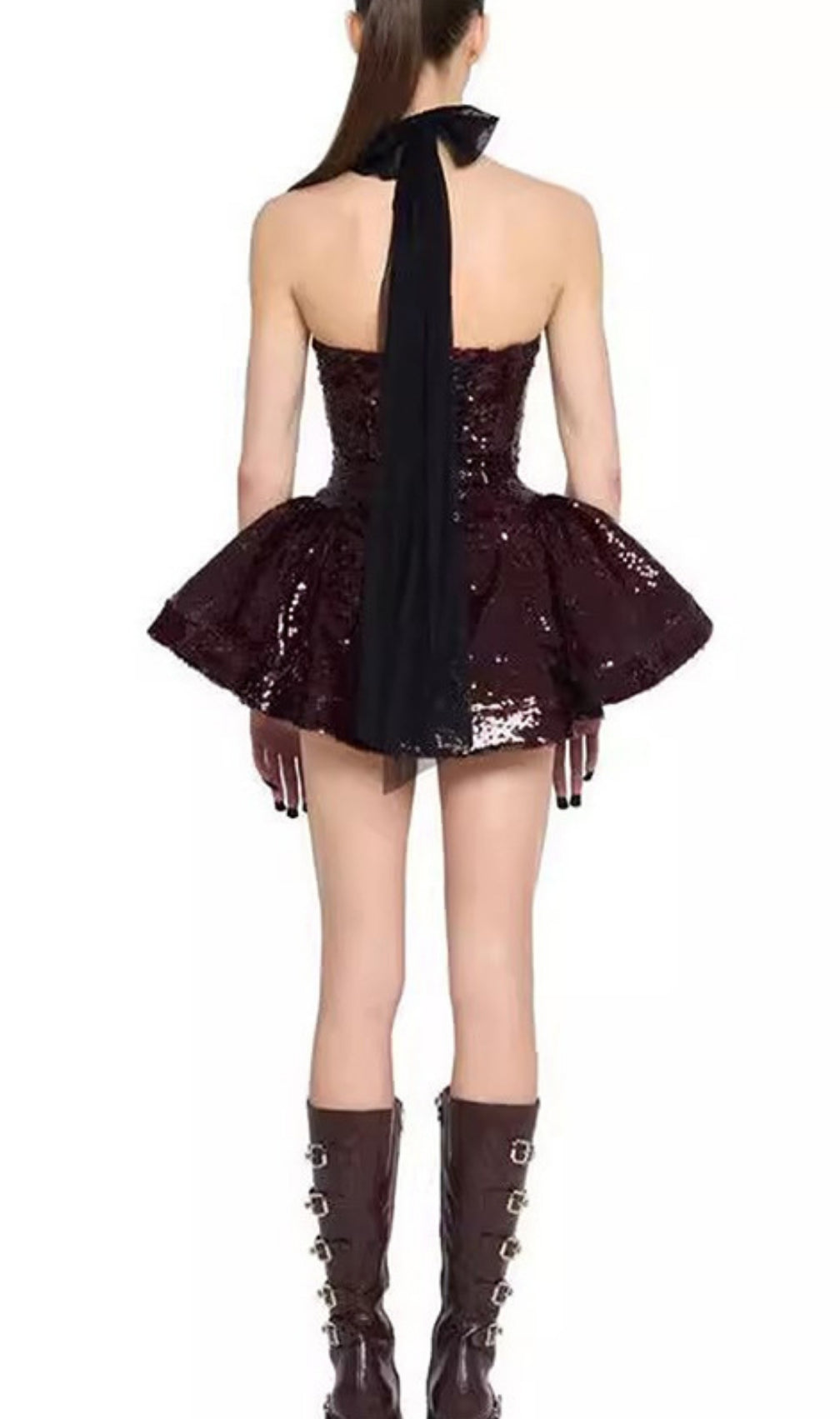 Freya Halter Sequin Mini Dress