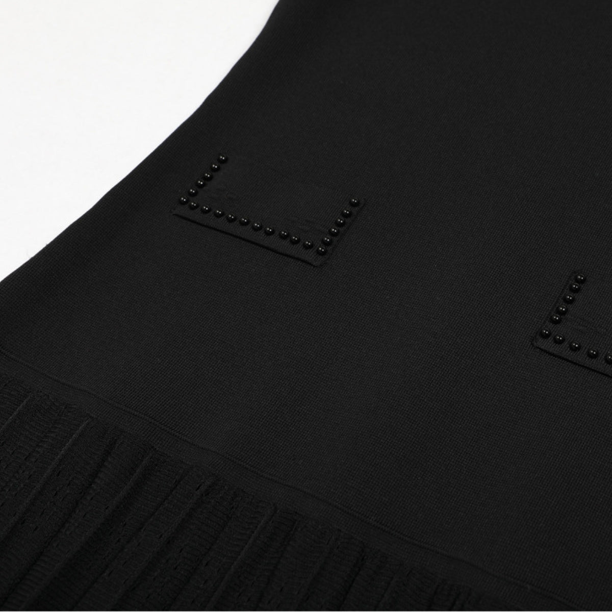 Edie Black Bead Midi Dress & Cardigan