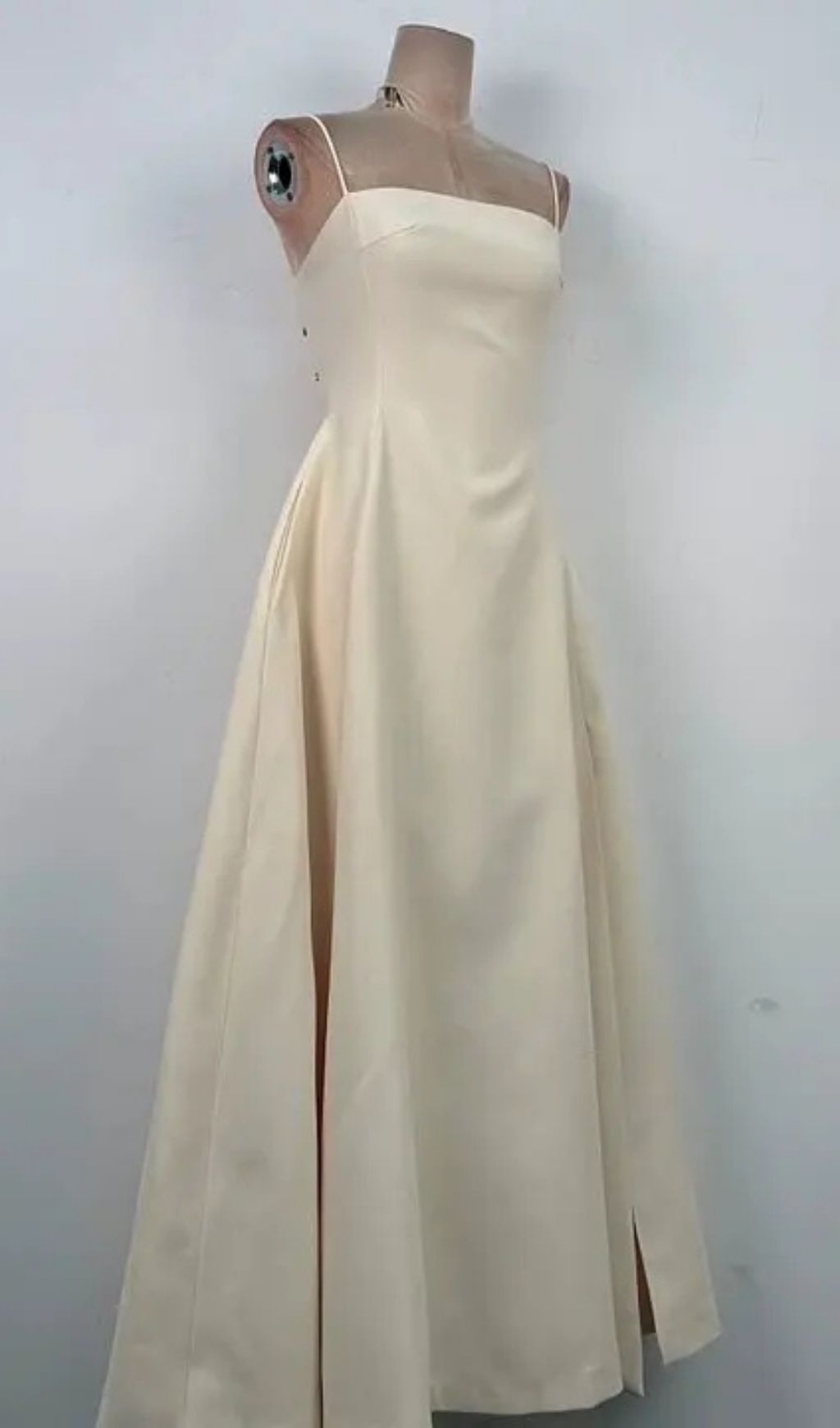 Tulle Splicing Bow Sleeveless Maxi Dress