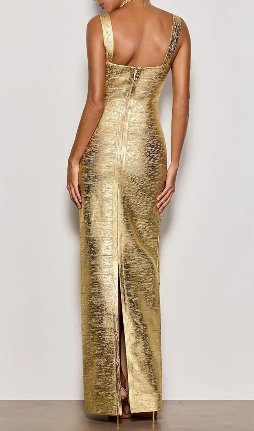 Ravixor U Neck Bandage Maxi Dress