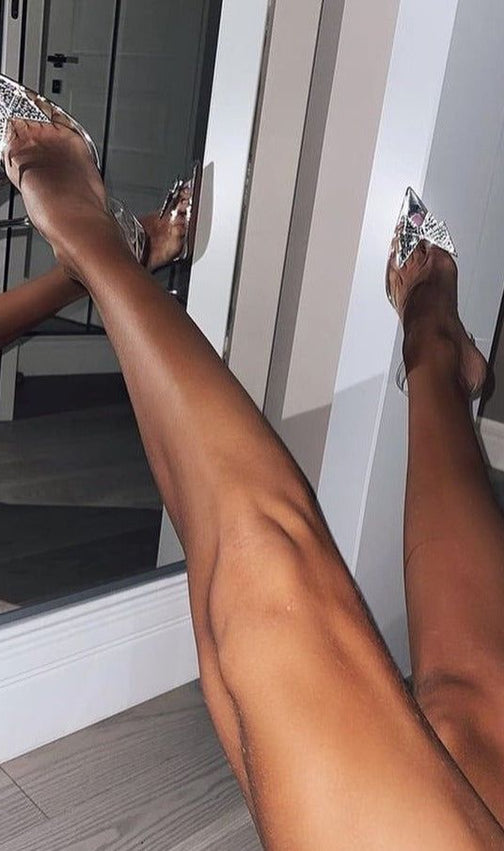 Secret Crystal Butterfly Brooch Heels