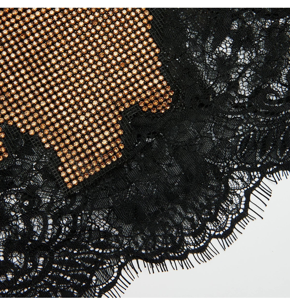 Janeth Diamond Lace Mini Skirt - Dazzling Sparkle & Chic for Nights Out