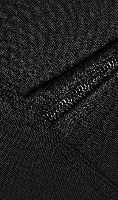 Detachable Neck Sleeveless Maxi Bandage Dress