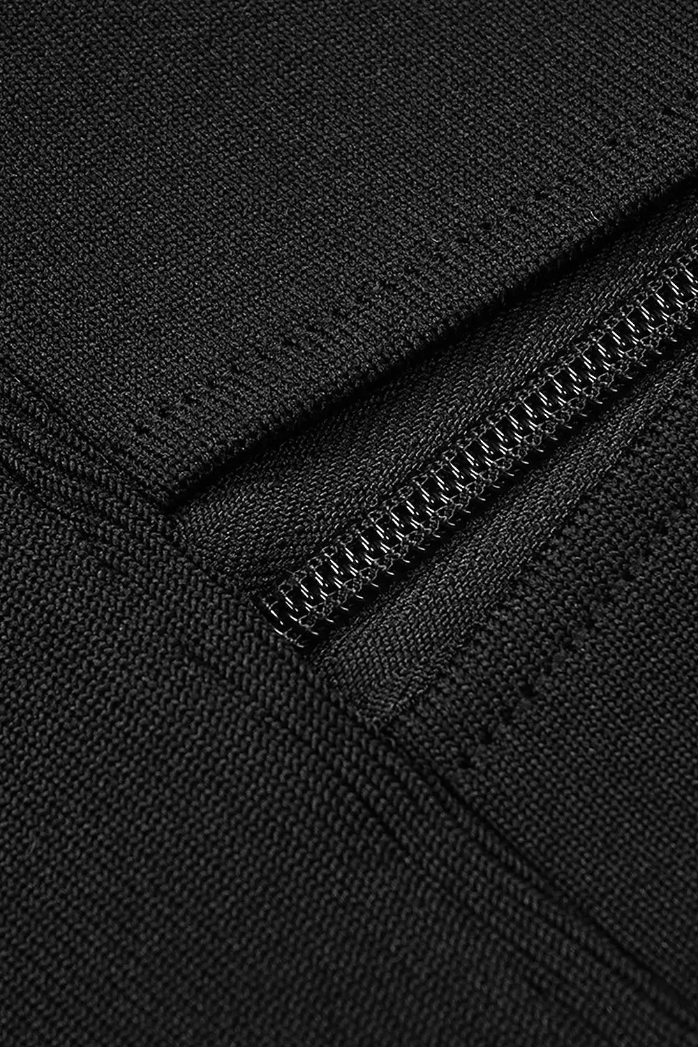 Detachable Neck Sleeveless Maxi Bandage Dress