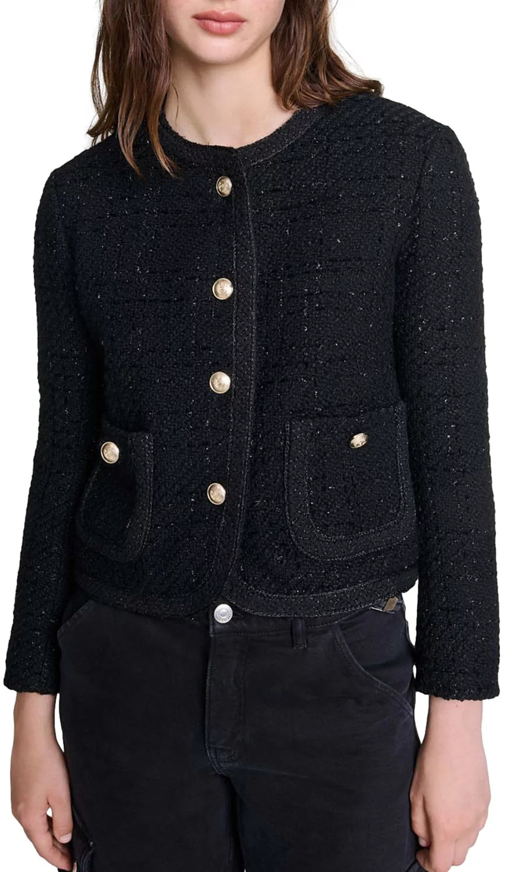 Vibleed Tweed Cropped Jacket
