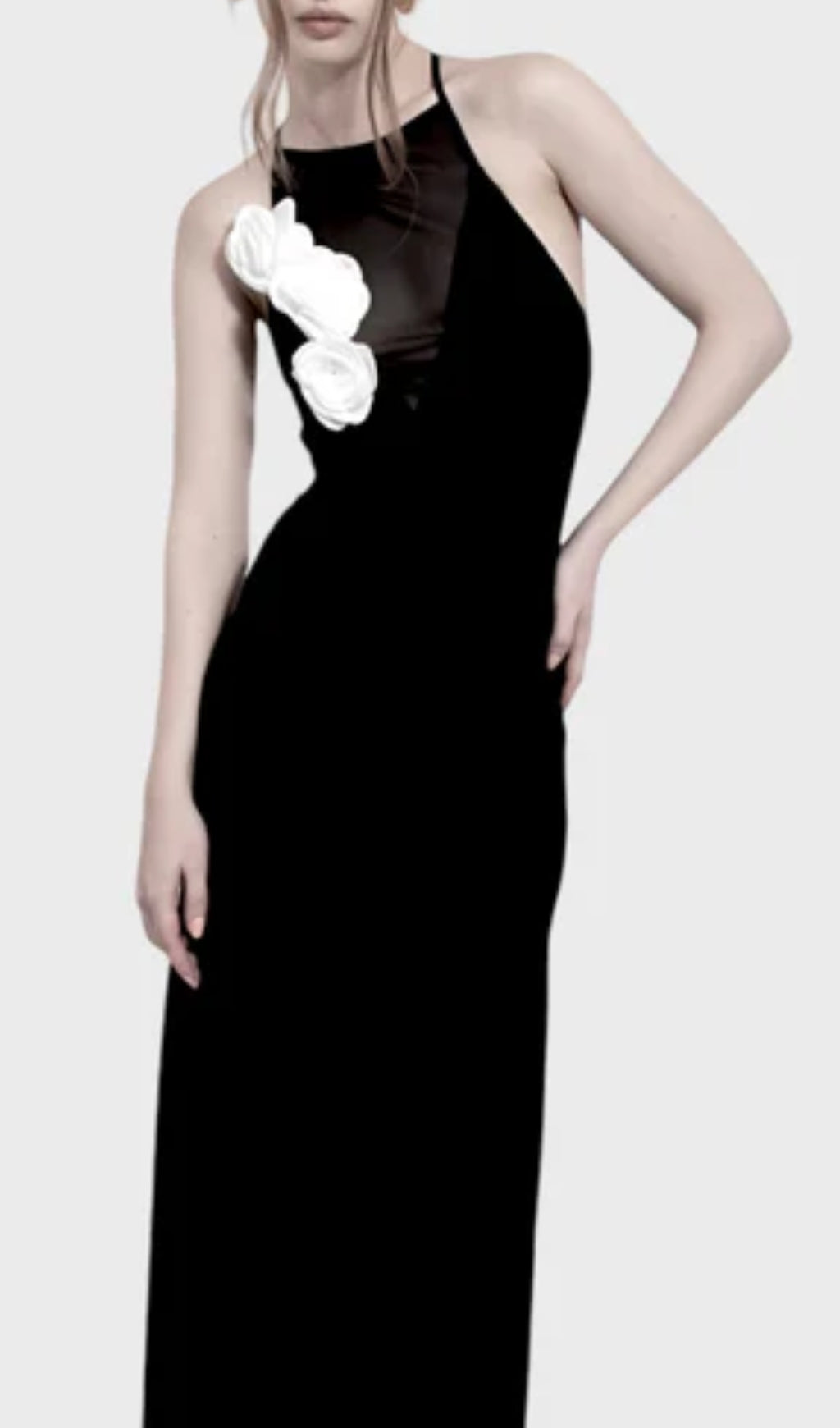 Athiambo Flower Halter Maxi Dress