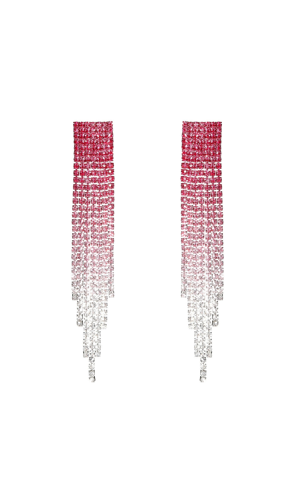 Deron Rhinestone Tassel Earrings