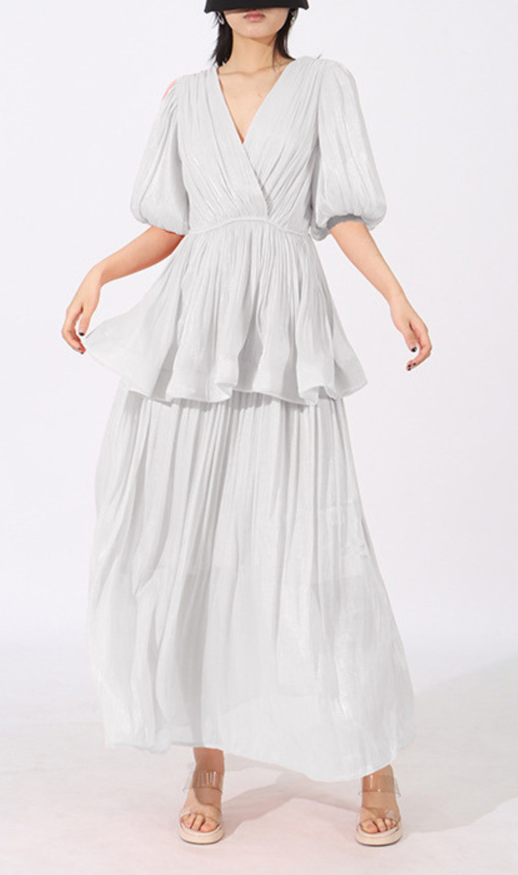 Elana Puff Sleeve Maxi Dress