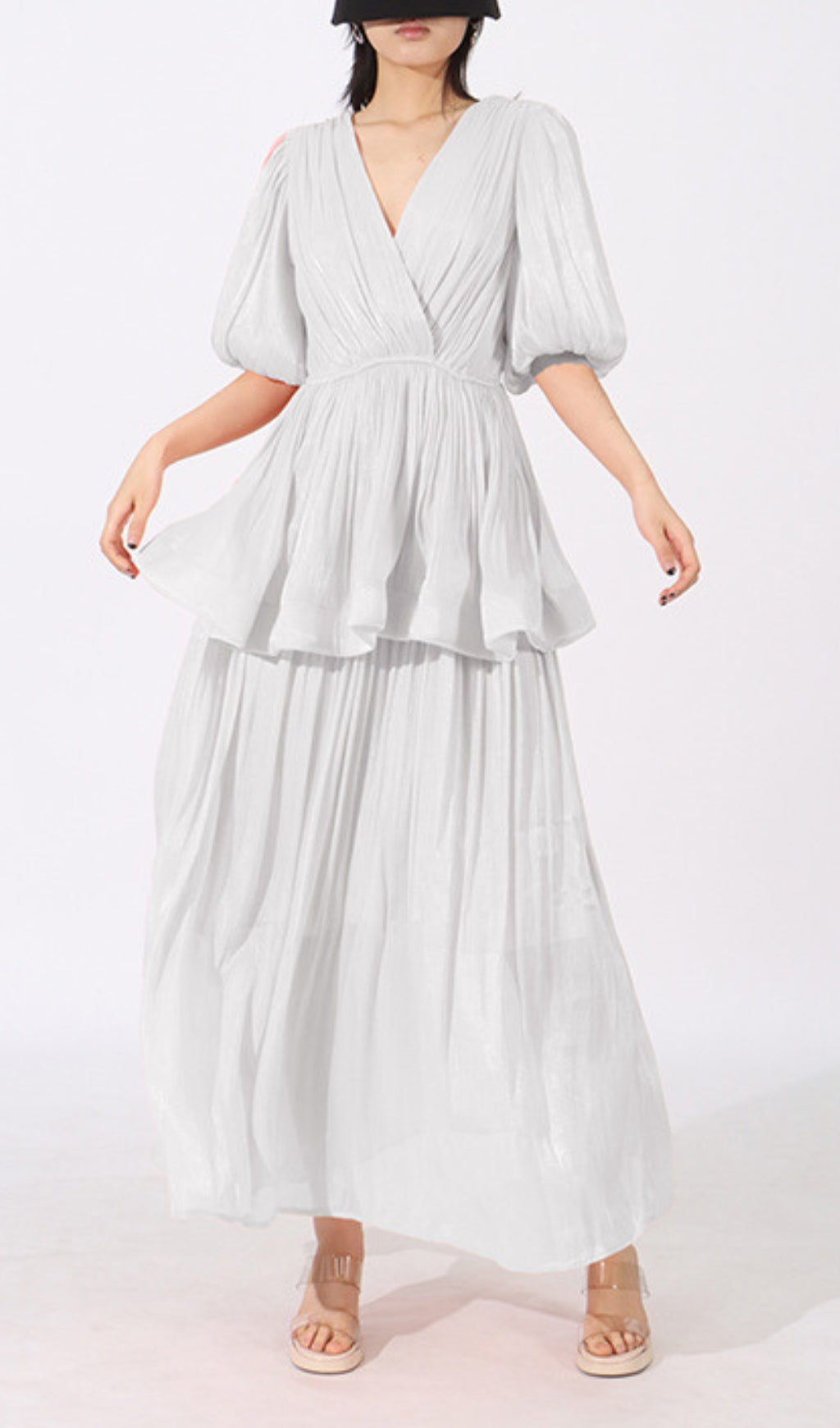 Elana Puff Sleeve Maxi Dress