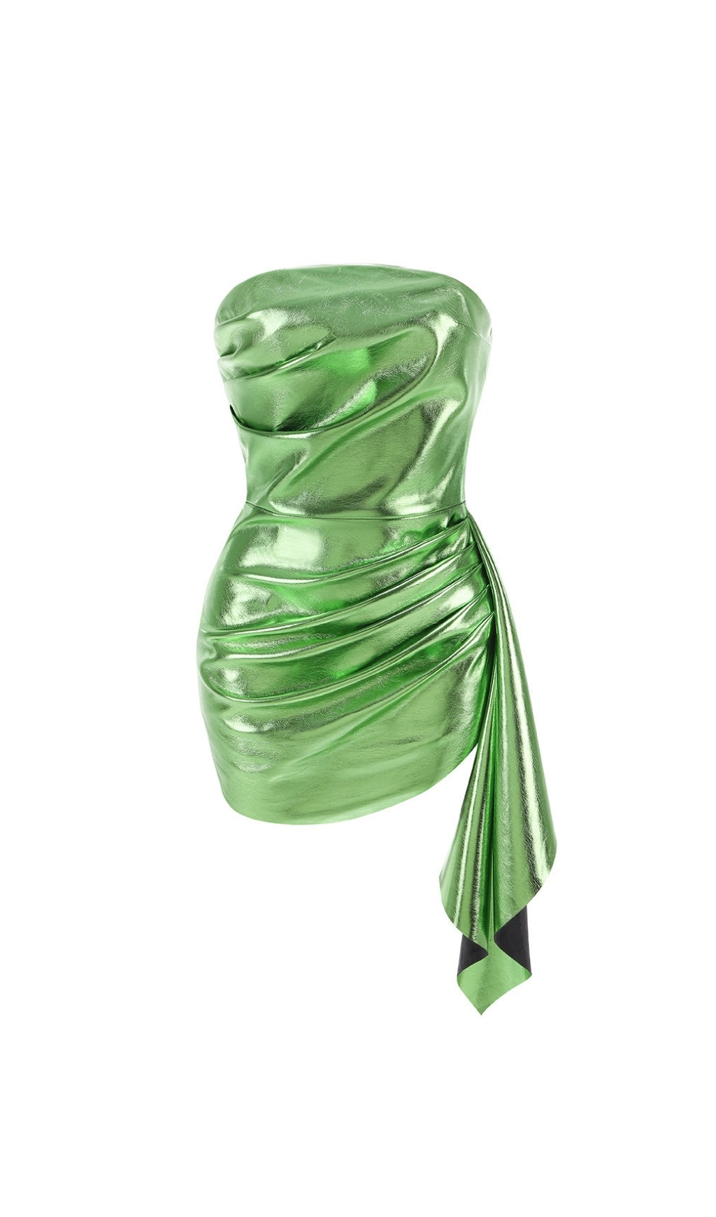 Even Green Strapless Mini Dress