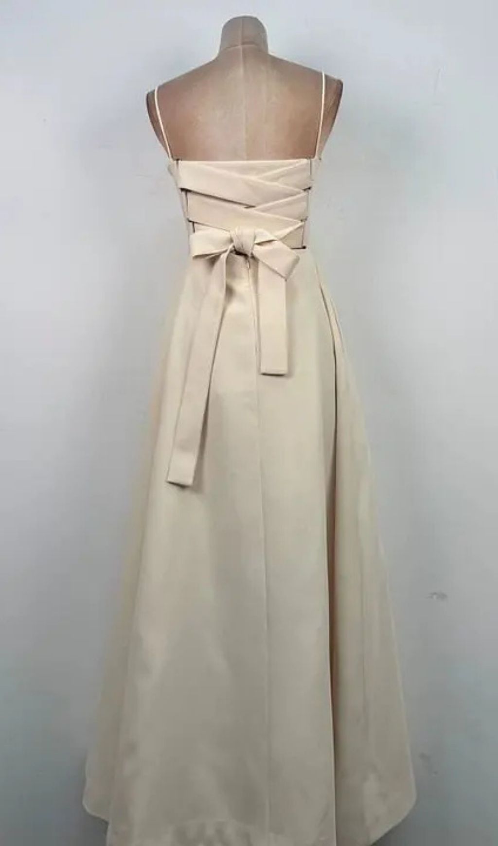 Tulle Splicing Bow Sleeveless Maxi Dress