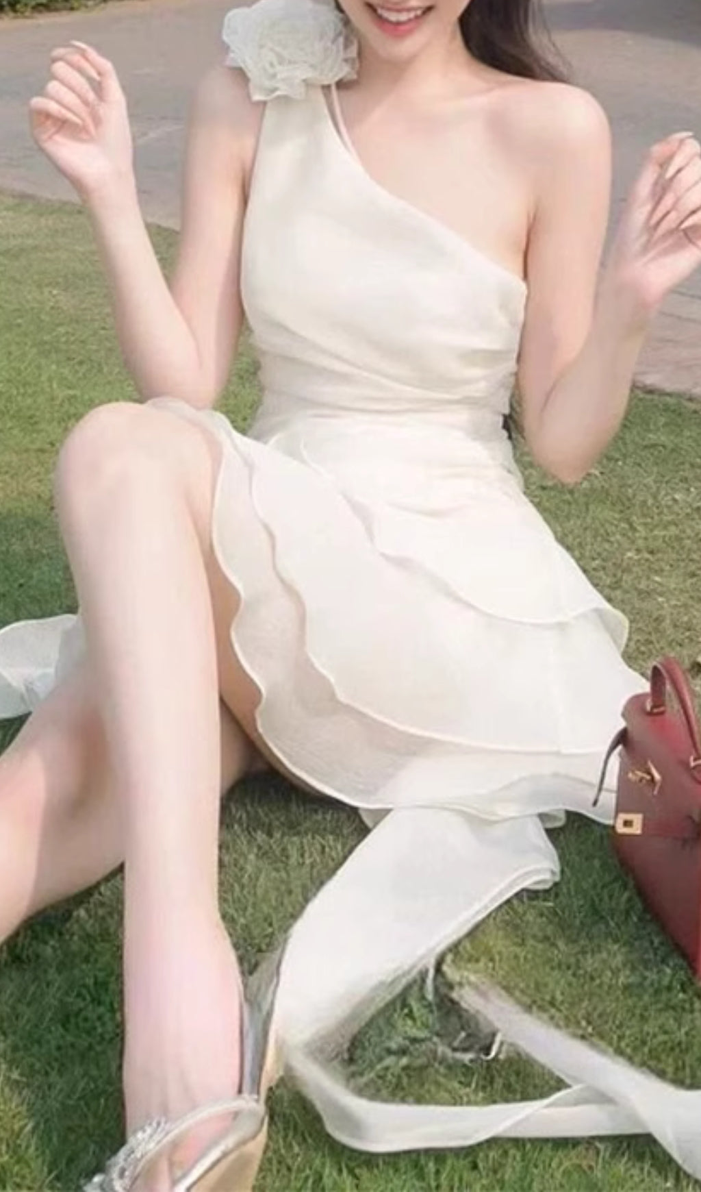 Efim Flower Ruffle Mini Dress