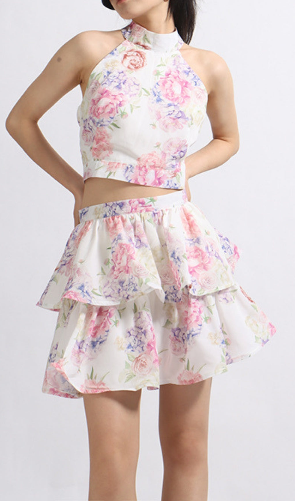 Ellison Floral Printed Two-Piece Set