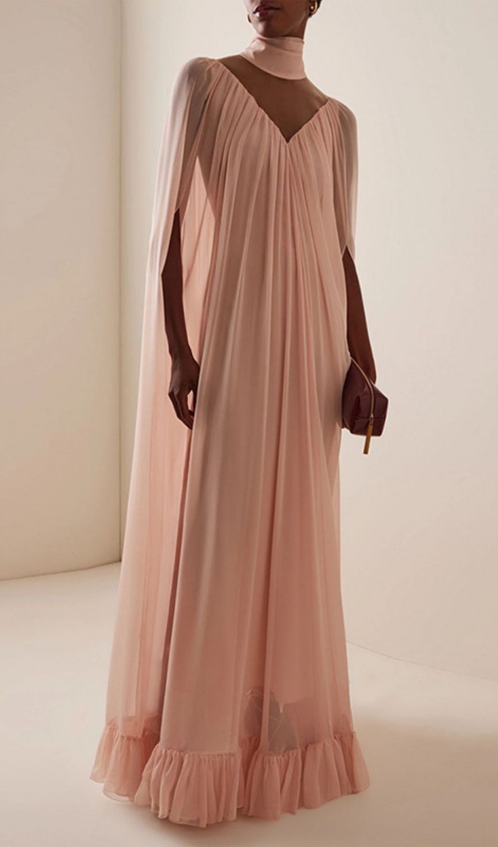 Klynn Pink Halter Maxi Dress