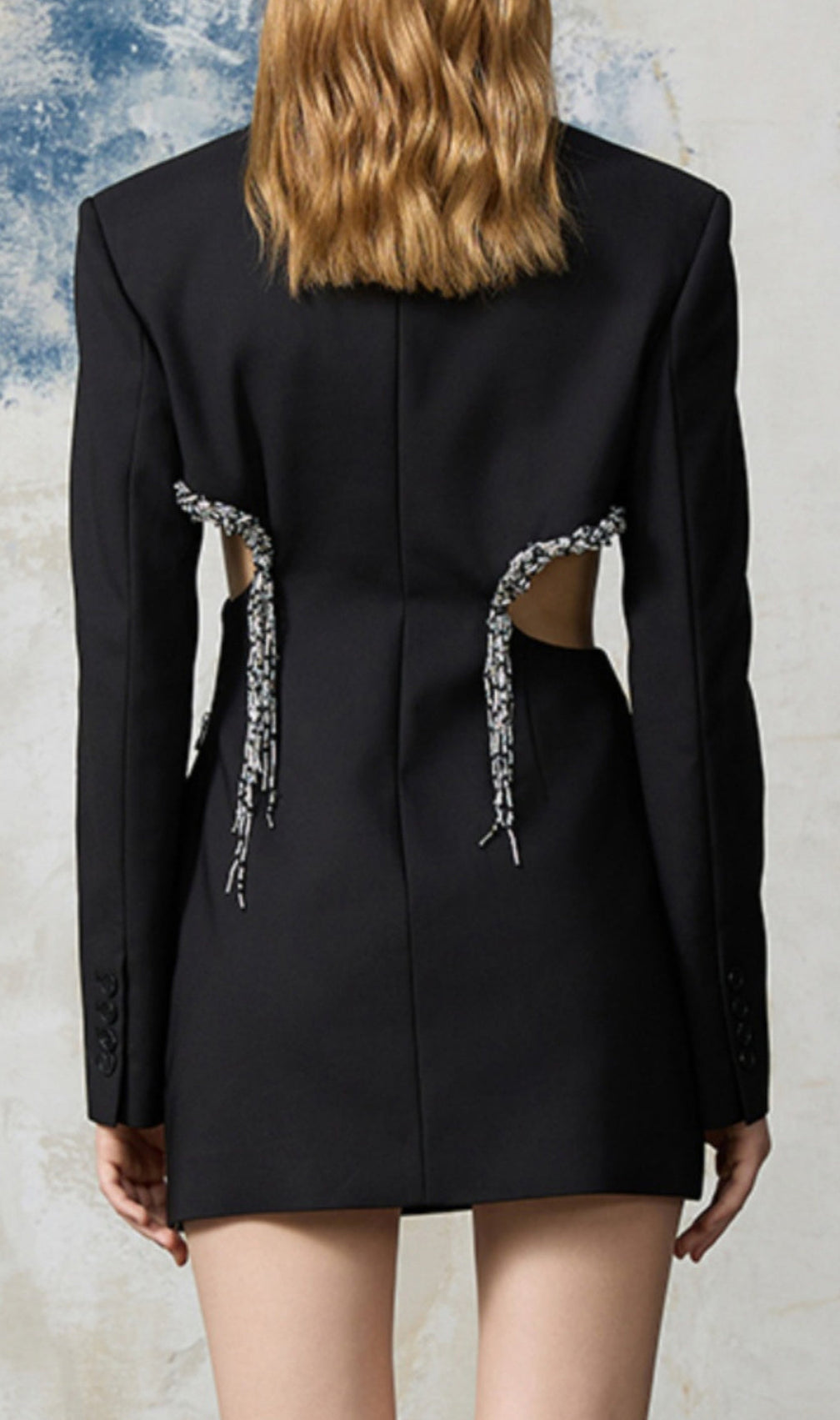 Brenna Diamond Cutout Mini Blazer Dress