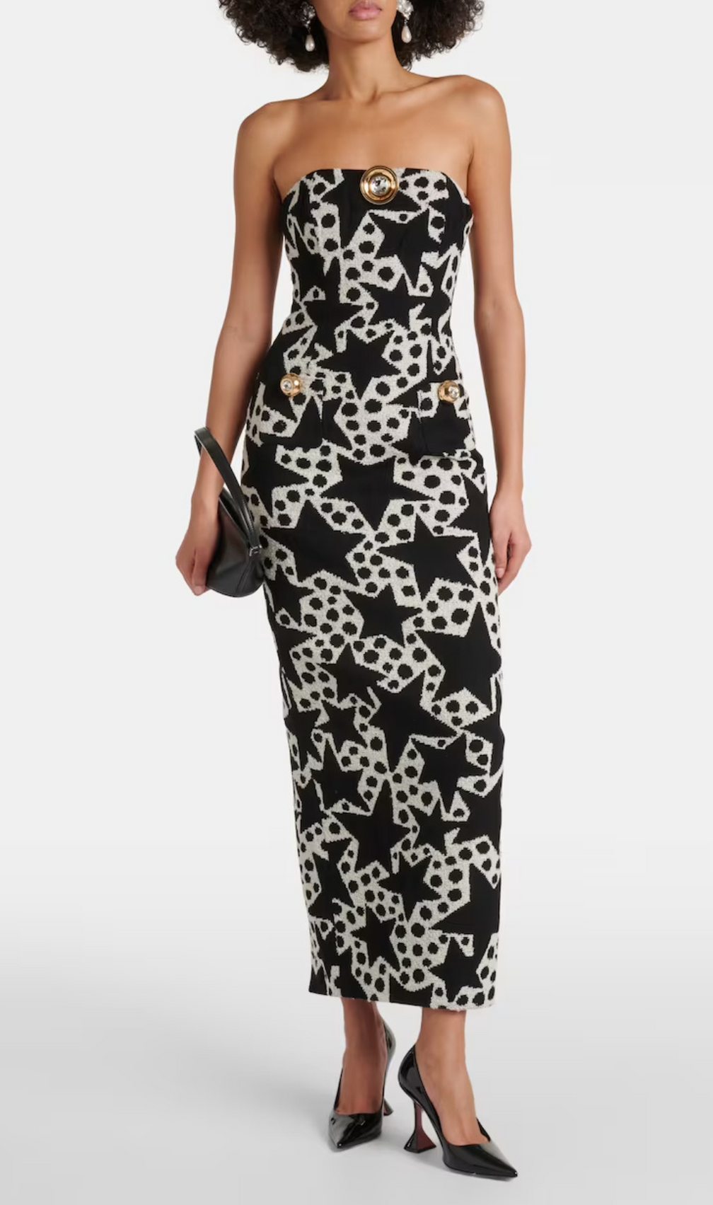 Alhena Medallion-Pendant Maxi Dress