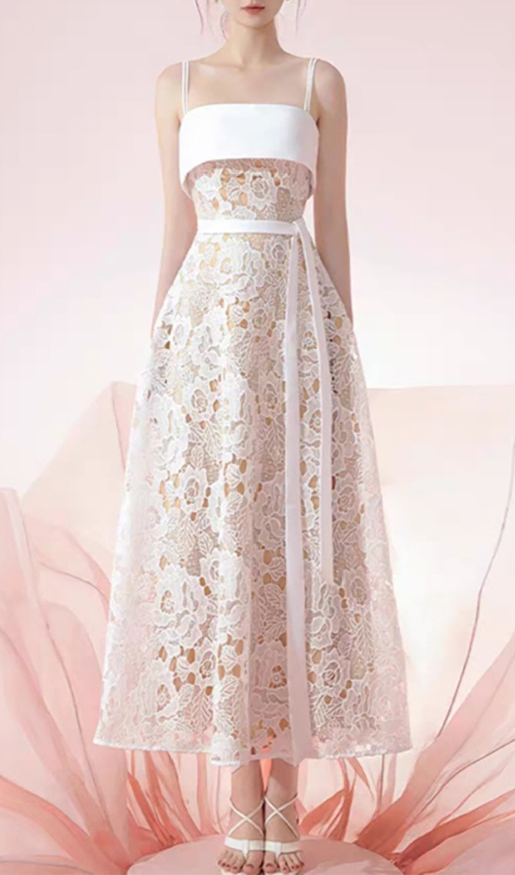 Ainara Embroidery Maxi Dress