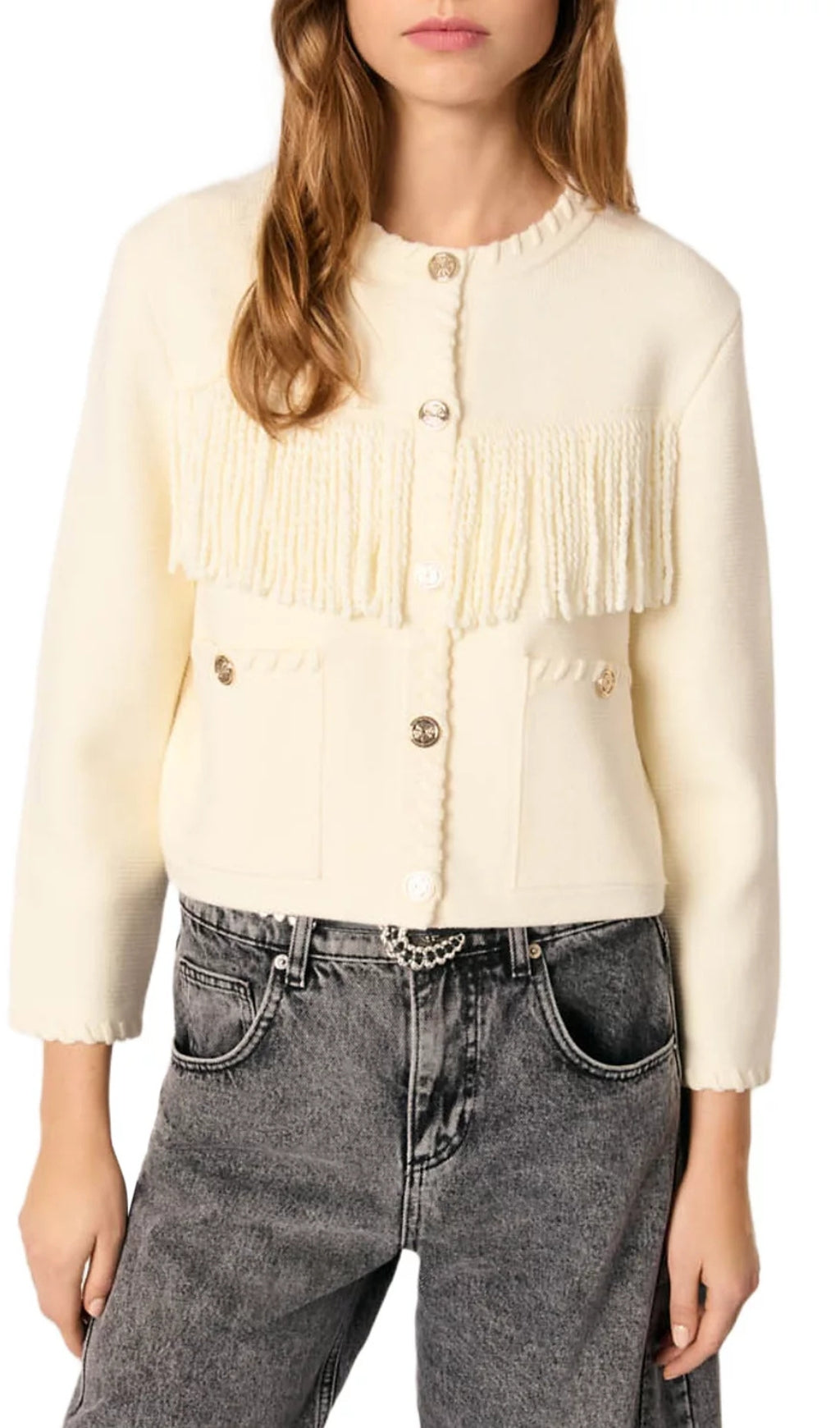 Fringed Cardigan