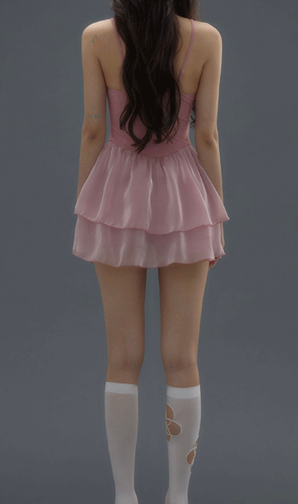 Danika Pink Floral Dress Swimsuit