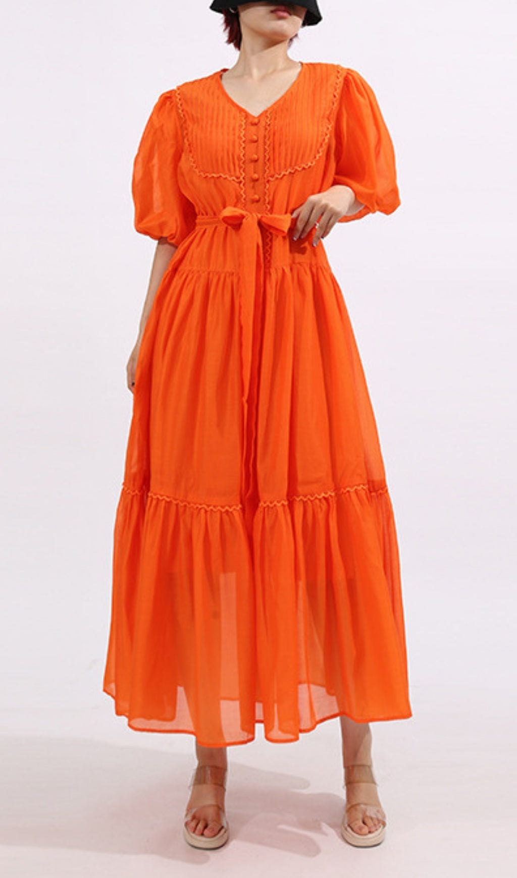Fausto Puff Sleeve Maxi Dress
