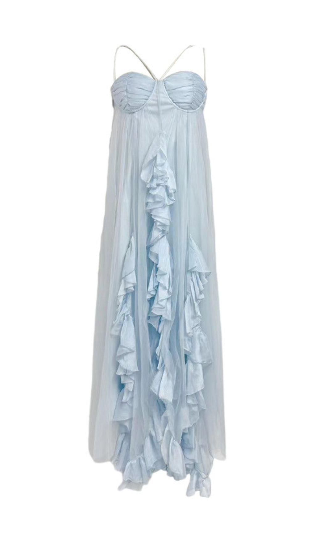 Erna Ruffle Maxi Dress