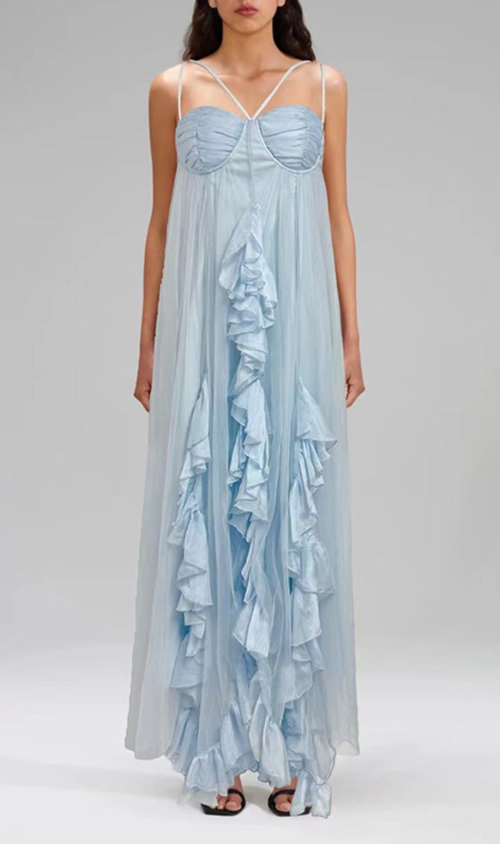 Erna Ruffle Maxi Dress