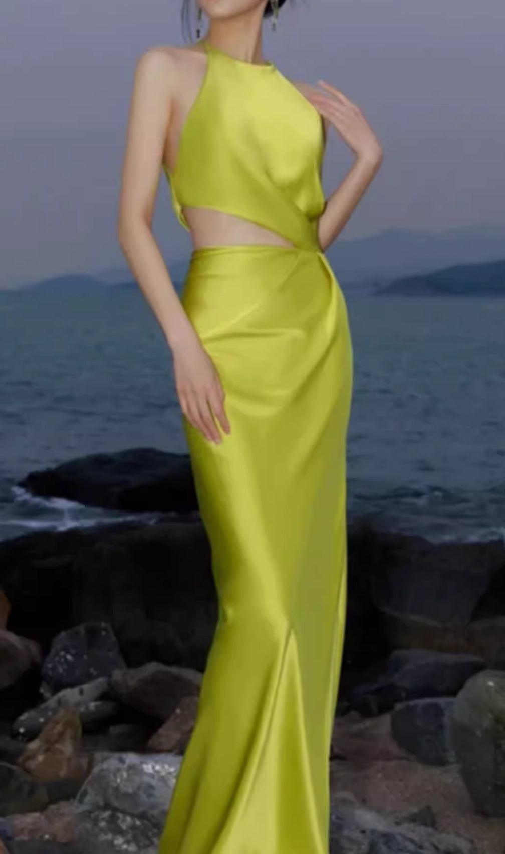 Eskil Green Cutout Maxi Dress