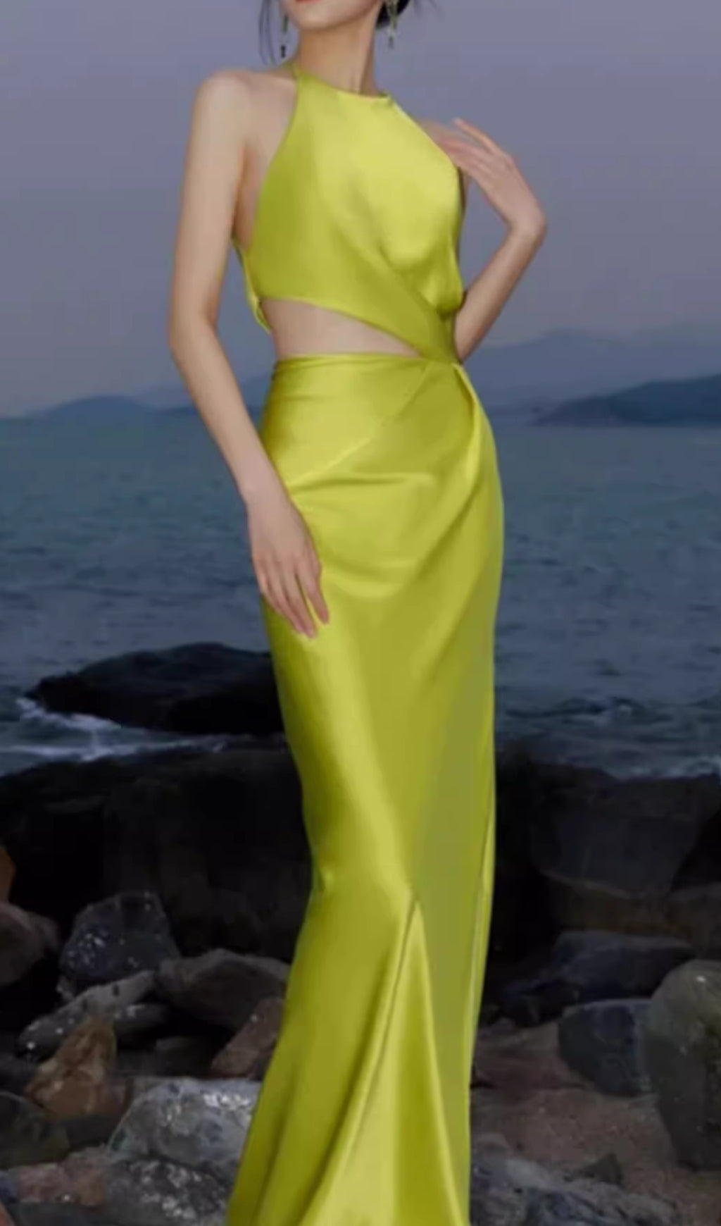 Eskil Green Cutout Maxi Dress