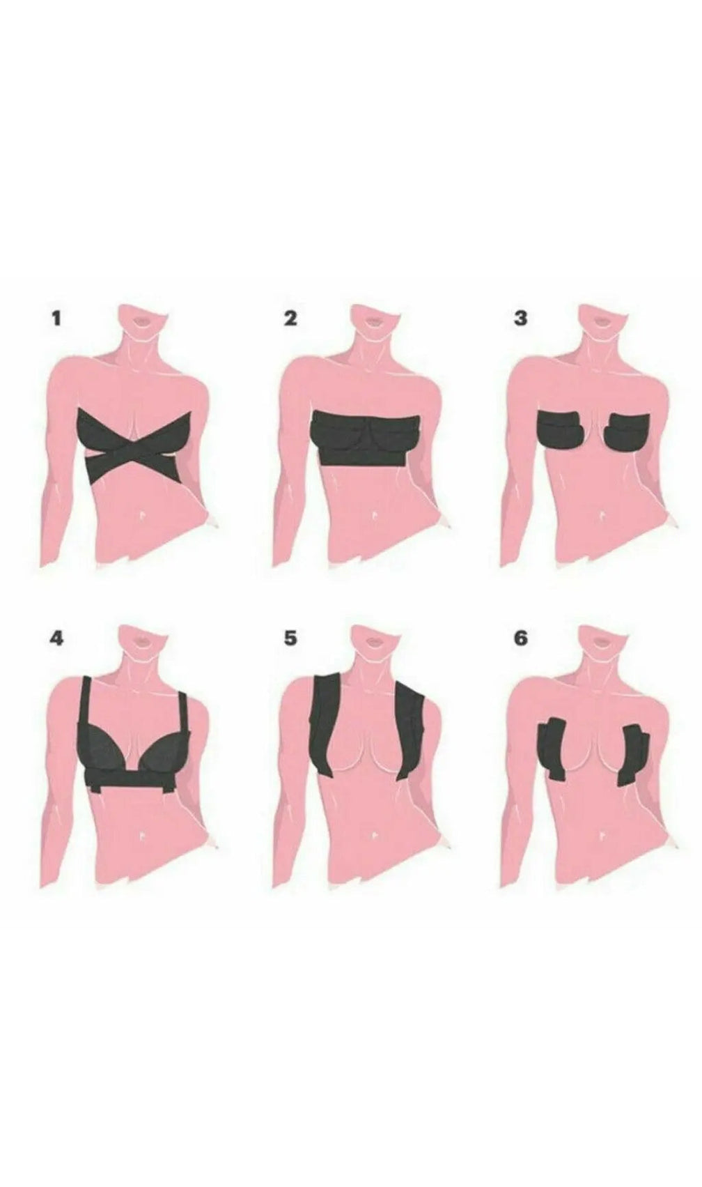 Beige 5M Invisible Bra Boob Tape