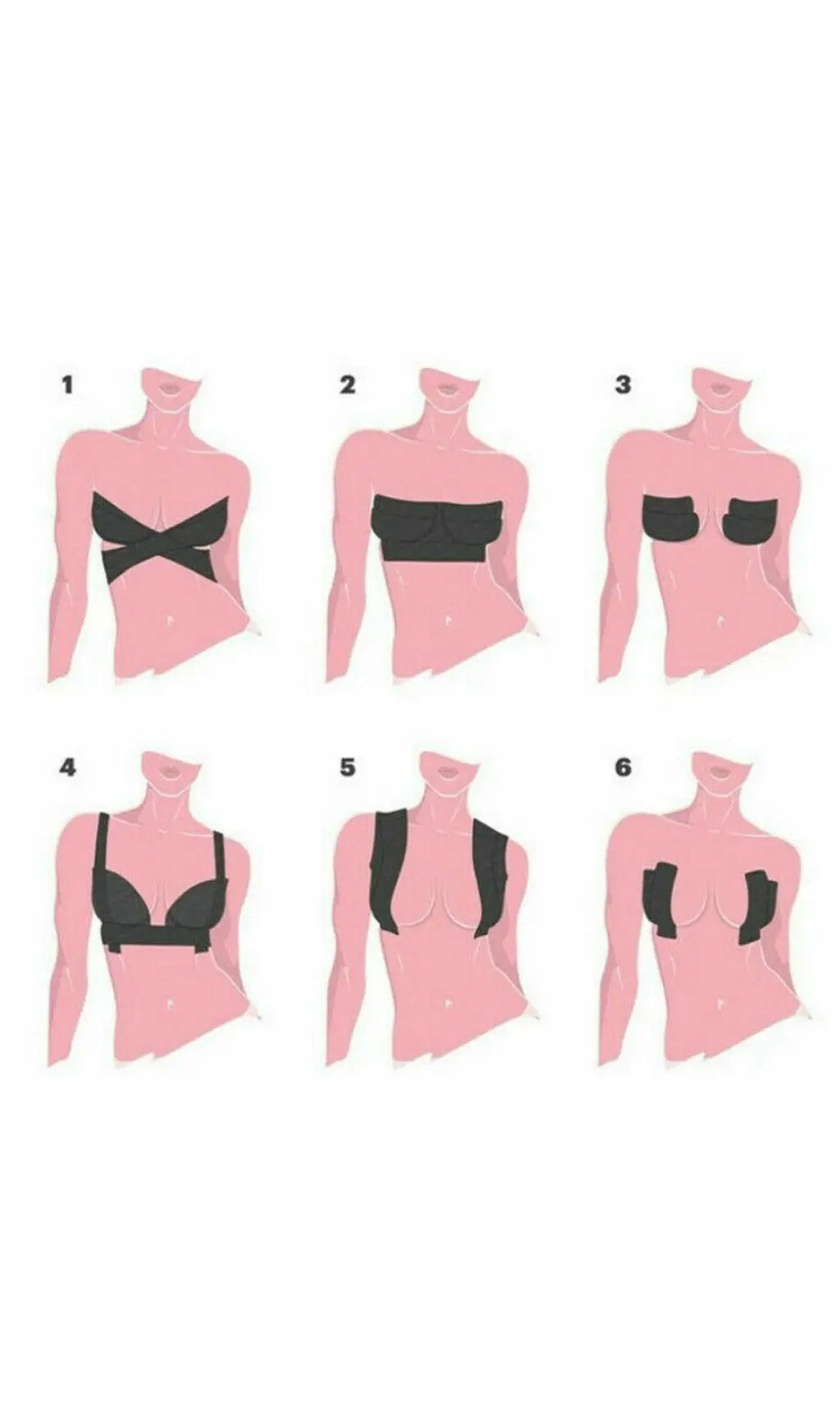 Beige 5M Invisible Bra Boob Tape