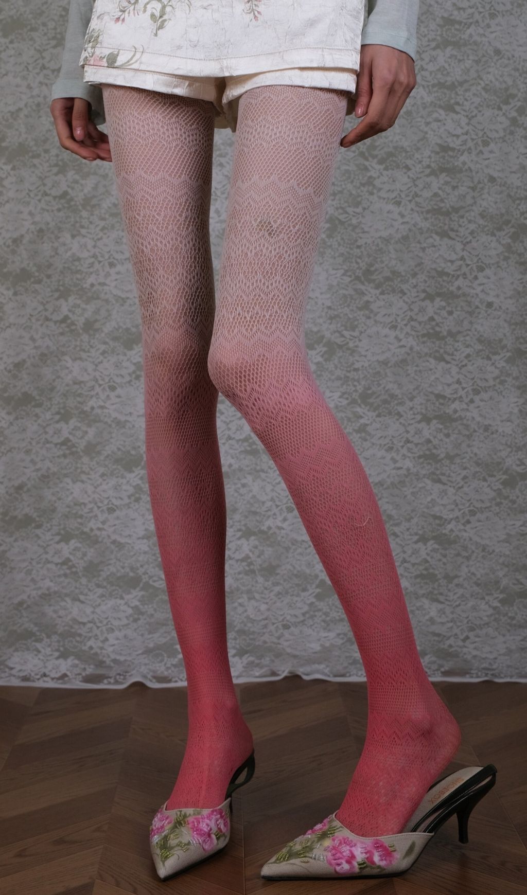 Pink Gradient Tights